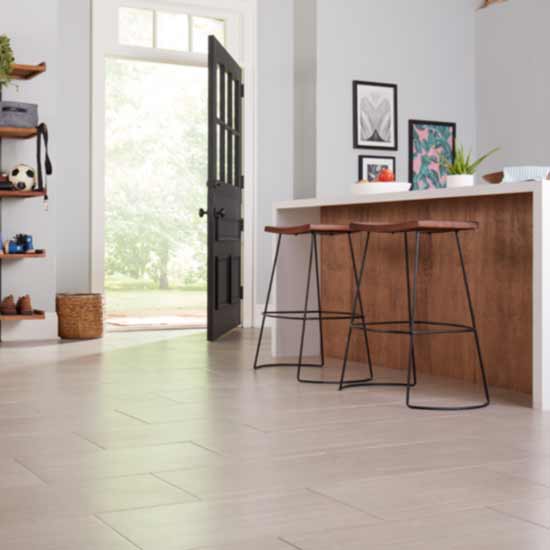 tile flooring in entry way